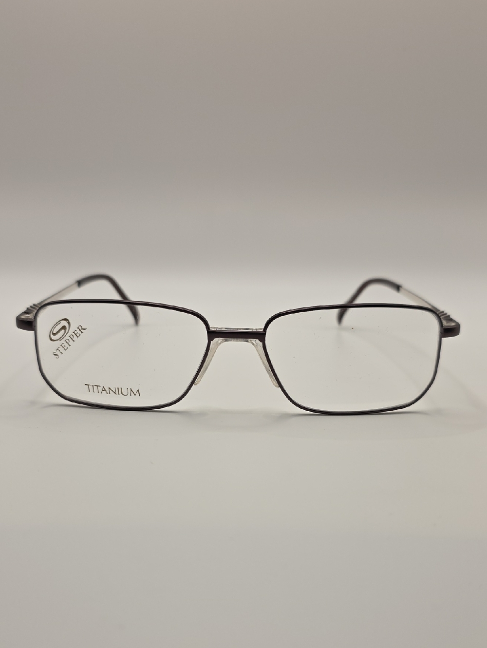Stepper Non-Prescription Titanium Men's Eyeglass Frames - Gunmetal